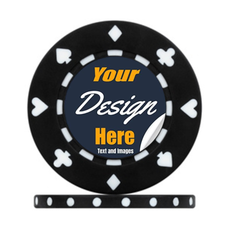 Suited Custom Premium Poker Chip