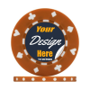 Suited Custom Premium Poker Chip